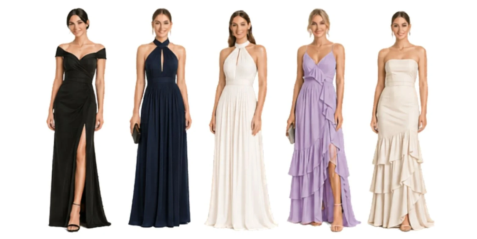 Noiva e madrinhas — cores reservadas